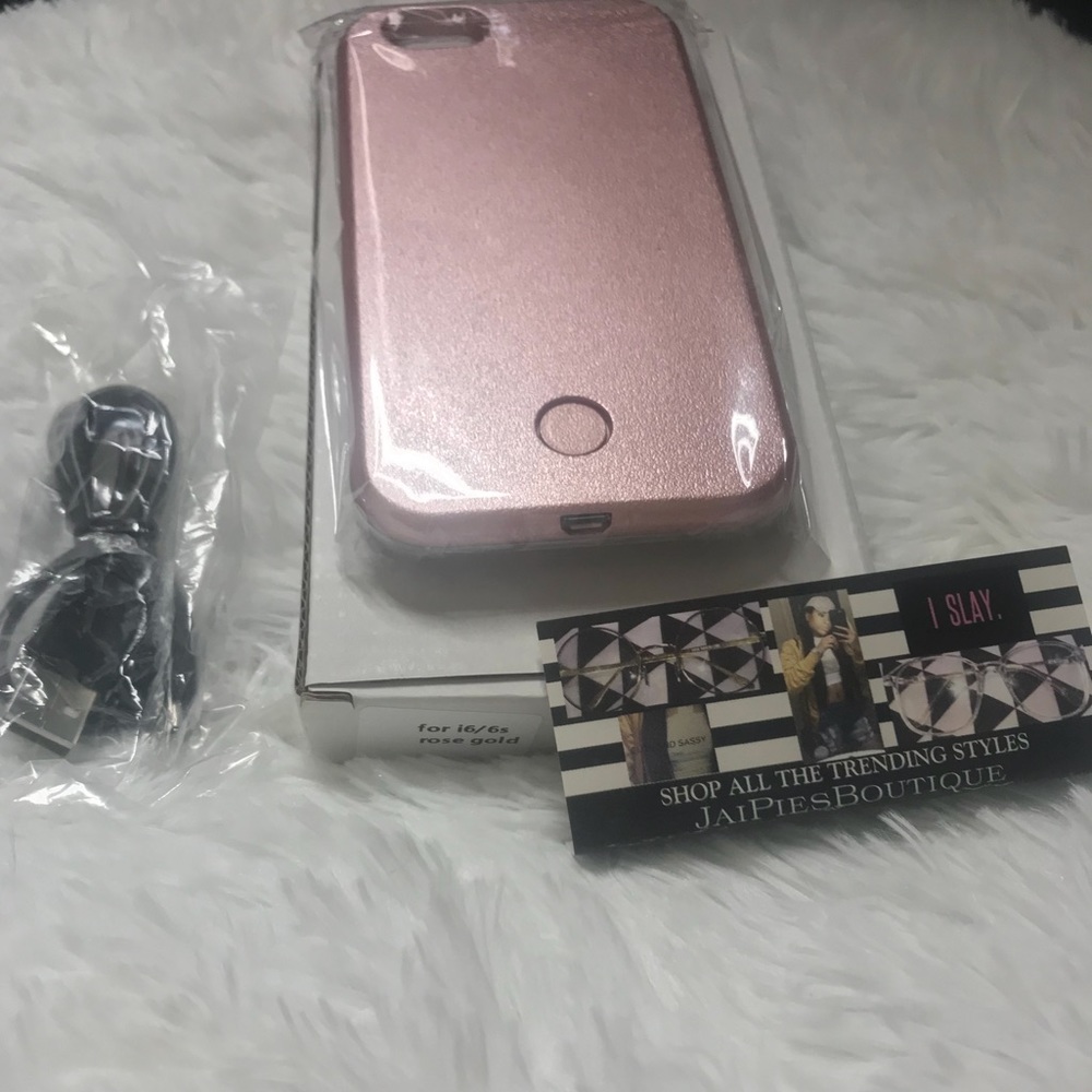 iPhone 6 rose gold selfie case